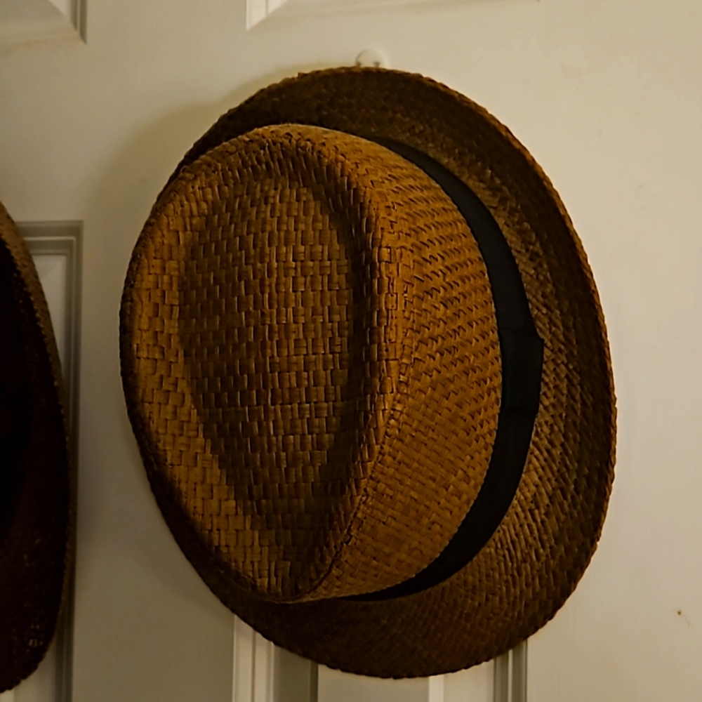 Cuban Summer hat. Brown w Black tape.